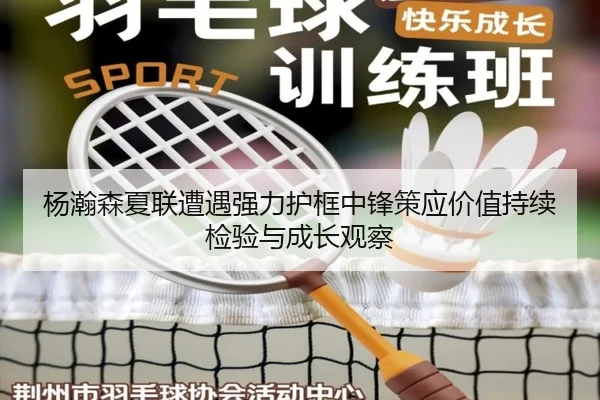 杨瀚森夏联遭遇强力护框中锋策应价值持续检验与成长观察